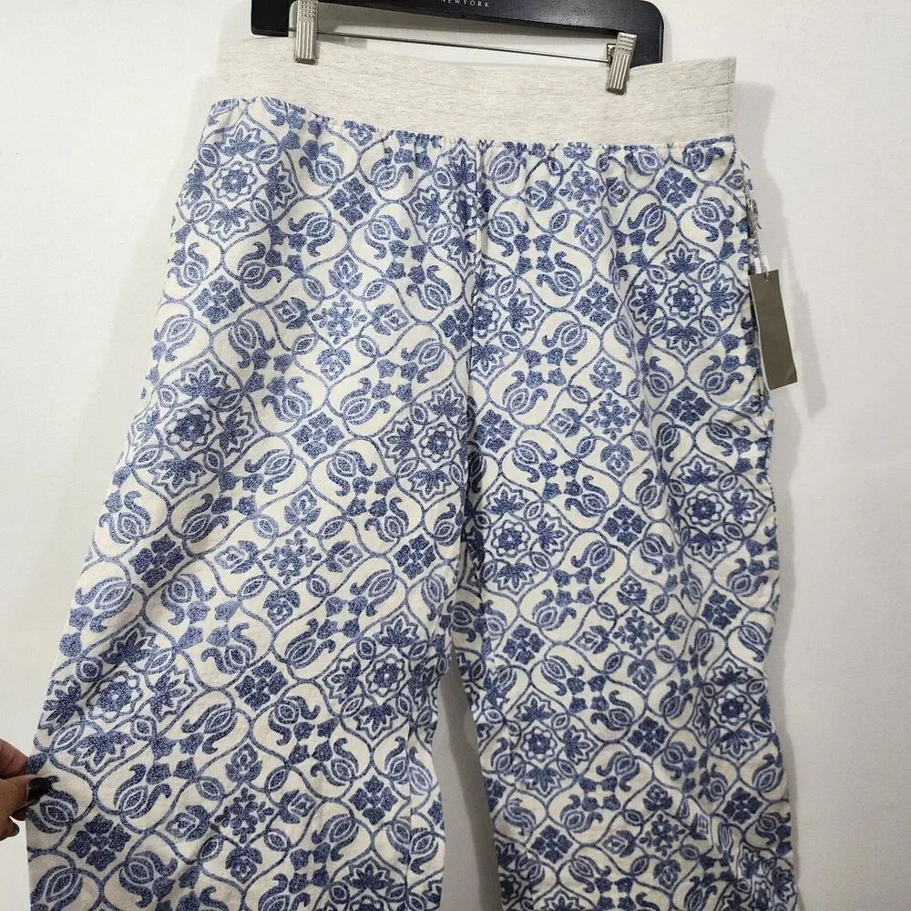 Soft Surroundings Aliso Point Full Length Wide Leg Linen Pants NWT Size L